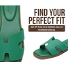 image:imageProject Cloud 100 Genuine Leather Sandals Women Flats For Women JannelEmerald Green