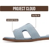 image:imageProject Cloud 100 Genuine Leather Sandals Women Flats For Women JannelLight Denim