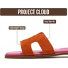image:imageProject Cloud 100 Genuine Leather Sandals Women Flats For Women JannelOrange