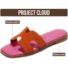 image:imageProject Cloud 100 Genuine Leather Sandals Women Flats For Women JannelOrange
