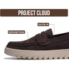 image:imageProject Cloud 100 Genuine Leather SlipOn Loafers for Women Filide1Espresso Suede