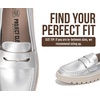 image:imageProject Cloud 100 Genuine Leather SlipOn Loafers for Women Filide1Silver
