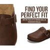 image:imageProject Cloud 100 Genuine Leather Slipons Footbed Clogs for Women SandalsBrown Distressed