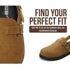image:imageProject Cloud 100 Genuine Leather Slipons Footbed Clogs for Women SandalsChestnut With Strap