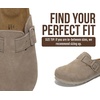 image:imageProject Cloud 100 Genuine Leather Slipons Footbed Clogs for Women SandalsDark Grey Suede