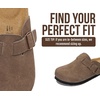 image:imageProject Cloud 100 Genuine Leather Slipons Footbed Clogs for Women SandalsFossil Suede