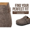 image:imageProject Cloud 100 Genuine Leather Slipons Footbed Clogs for Women SandalsGrey Wool