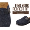 image:imageProject Cloud 100 Genuine Leather Slipons Footbed Clogs for Women SandalsNavy Wool