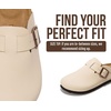 image:imageProject Cloud 100 Genuine Leather Slipons Footbed Clogs for Women SandalsOffwhite