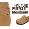 image:imageProject Cloud 100 Genuine Leather Slipons Footbed Clogs for Women SandalsRust Suede