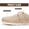image:imageProject Cloud 100 Genuine Leather Slipons Footbed Clogs for Women SandalsSand Suede