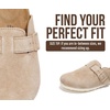 image:imageProject Cloud 100 Genuine Leather Slipons Footbed Clogs for Women SandalsSand Suede