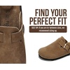 image:imageProject Cloud 100 Genuine Leather Slipons Footbed Clogs for Women SandalsTan Suede