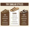 image:imageProject Cloud 100 Genuine Leather Summer Slide Sandals for Women CapriBlack Box