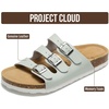image:imageProject Cloud 100 Genuine Leather Summer Slide Sandals for Women CapriMint Leather