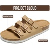 image:imageProject Cloud 100 Genuine Leather Summer Slide Sandals for Women CapriSand Leather