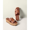 image:imageProject Cloud 100 Genuine Leather Wedge Platform Sandals for Women MILACognac Leather