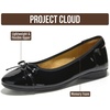 image:imageProject Cloud Ballet Flats for Women  Genuine Leather Insole Womens FlatsBlack Patent  Ashley