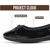 image:imageProject Cloud Ballet Flats for Women  Genuine Leather Insole Womens FlatsBlack Patent  Ashley