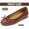 image:imageProject Cloud Ballet Flats for Women  Genuine Leather Insole Womens FlatsChoco Brown 2 Ashley