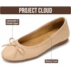 image:imageProject Cloud Ballet Flats for Women  Genuine Leather Insole Womens FlatsNude 2  Ashley