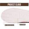 image:imageProject Cloud Canvas Sneakers for Women Memory Foam Slip On SeasaltLipstick Red Canvas