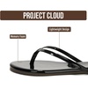 image:imageProject Cloud Flip Flops for Women Memory Foam Flats Sandals FoundationsBlack Patent