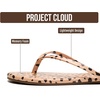 image:imageProject Cloud Flip Flops for Women Memory Foam Flats Sandals FoundationsCheetah