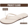 image:imageProject Cloud Flip Flops for Women Memory Foam Flats Sandals FoundationsCream