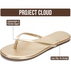 image:imageProject Cloud Flip Flops for Women Memory Foam Flats Sandals FoundationsDark Gold