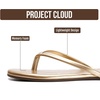 image:imageProject Cloud Flip Flops for Women Memory Foam Flats Sandals FoundationsDark Gold