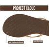 image:imageProject Cloud Flip Flops for Women Memory Foam Flats Sandals FoundationsDark Gold