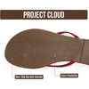 image:imageProject Cloud Flip Flops for Women Memory Foam Flats Sandals FoundationsDark Patent Red