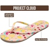 image:imageProject Cloud Flip Flops for Women Memory Foam Flats Sandals FoundationsFruit