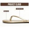 image:imageProject Cloud Flip Flops for Women Memory Foam Flats Sandals FoundationsGold
