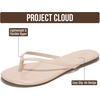 image:imageProject Cloud Flip Flops for Women Memory Foam Flats Sandals FoundationsNude Patent