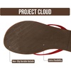 image:imageProject Cloud Flip Flops for Women Memory Foam Flats Sandals FoundationsRed Patent