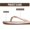 image:imageProject Cloud Flip Flops for Women Memory Foam Flats Sandals FoundationsRose Gold