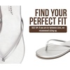 image:imageProject Cloud Flip Flops for Women Memory Foam Flats Sandals FoundationsSilver Metallic