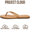 image:imageProject Cloud Flip Flops for Women Memory Foam Flats Sandals FoundationsTan