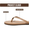 image:imageProject Cloud Flip Flops for Women Memory Foam Flats Sandals FoundationsTaupe