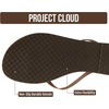 image:imageProject Cloud Flip Flops for Women Memory Foam Flats Sandals FoundationsTaupe