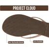image:imageProject Cloud Flip Flops for Women Memory Foam Flats Sandals FoundationsTaupe Patent