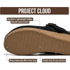 image:imageProject Cloud Genuine Leather Platform Clogs for Women  Womens MulesBlack Suede  Fur Lining