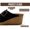 image:imageProject Cloud Genuine Leather Platform Clogs for Women  Womens MulesBlack Suede
