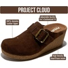 image:imageProject Cloud Genuine Leather Platform Clogs for Women  Womens MulesCocoa Suede