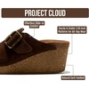 image:imageProject Cloud Genuine Leather Platform Clogs for Women  Womens MulesCocoa Suede