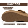 image:imageProject Cloud Genuine Leather Platform Clogs for Women  Womens MulesSand Suede  Fur Lining