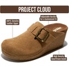 image:imageProject Cloud Genuine Leather Platform Clogs for Women  Womens MulesSand Suede