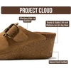 image:imageProject Cloud Genuine Leather Platform Clogs for Women  Womens MulesSand Suede